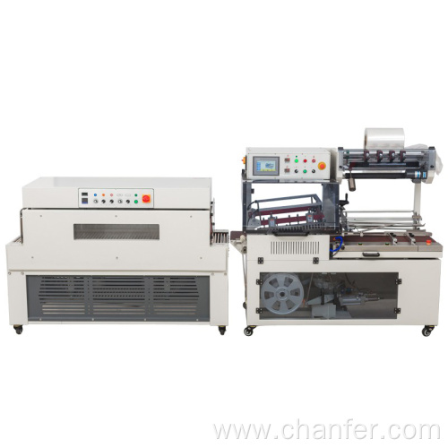 Automatic L-bar-type sealing packaging machine and Shrink